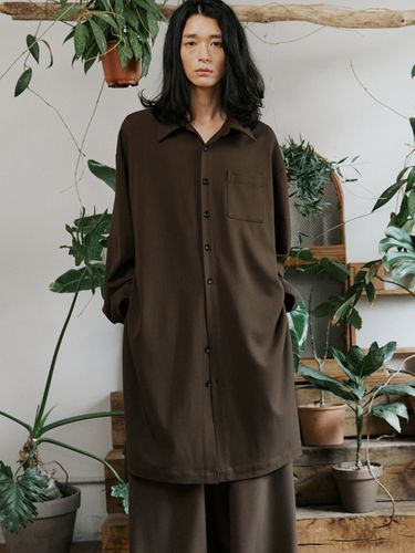 Unisex Jungle Long Shirt (Brown) - malen - Modalova