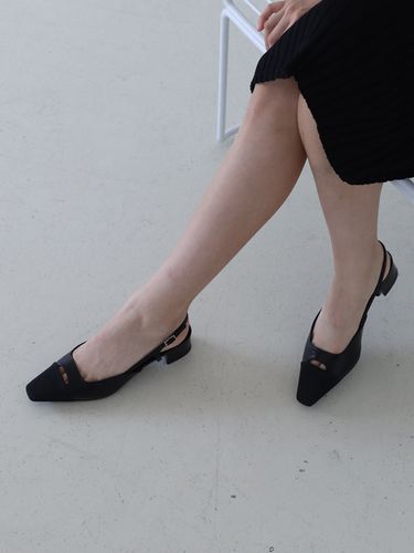 Combi Slingback Shoes_Black - MOL:pin - Modalova