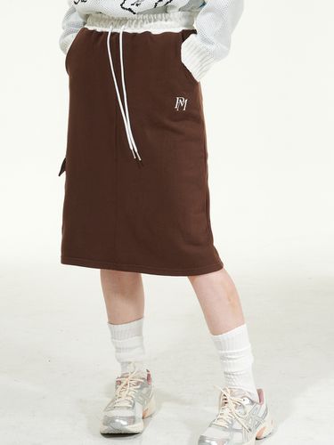 Official Cargo Midi Skirt [Brown] - PIECEMAKER - Modalova