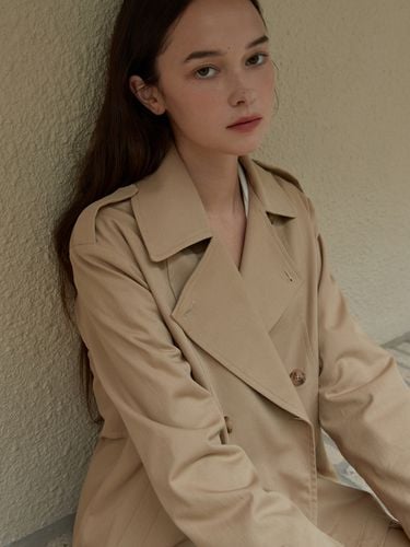 Half Trench Jacket - Beige - JOORTI - Modalova