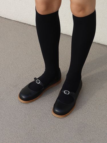 Combi Mary Jane Shoes_All Black - MOL:pin - Modalova