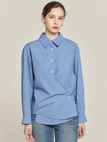 Solid Cotton Wrap Shirt - 2 Colors - Fabricology - Modalova