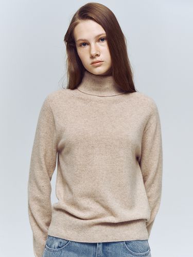 Basic Cashmere Turtleneck Knit Top - VOCAVACA - Modalova