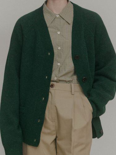 Bruno Nep Wool Cardigan (Green) - sienne - Modalova