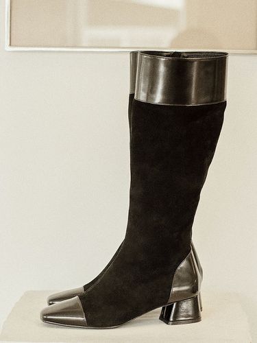 Toe Cap Knee High Boots_Black - NONETHELESS - Modalova