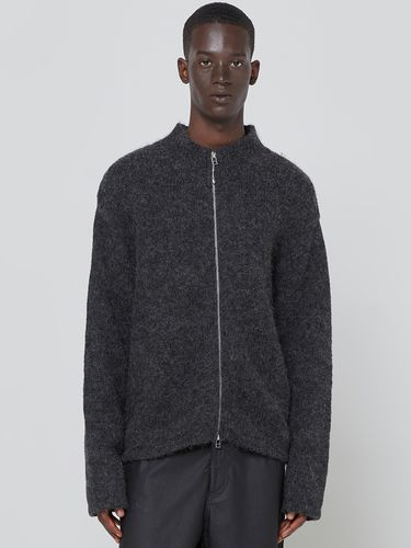 Hairy Knit Jacket (Charcoal) - Millo Archive - Modalova