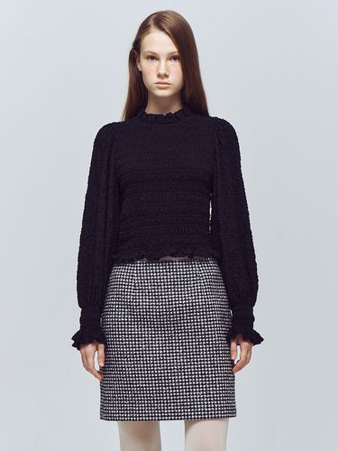 Tweed H-Line Mini Skirt - VOCAVACA - Modalova