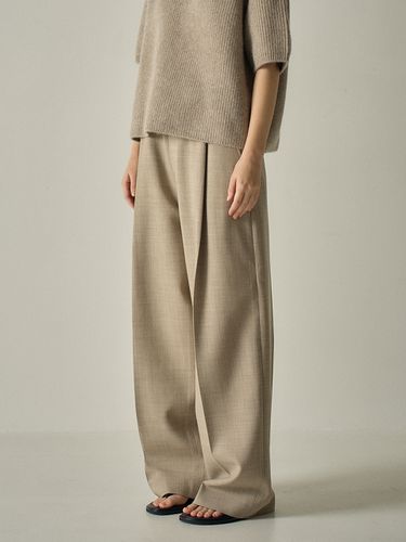 Oversized Round Wool Pants - FACADE PATTERN - Modalova