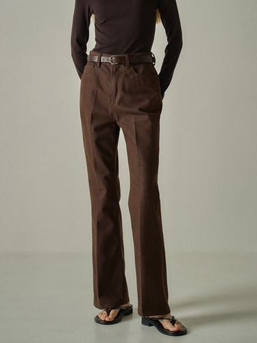 Bootcut Denim - Deep Brown - FACADE PATTERN - Modalova