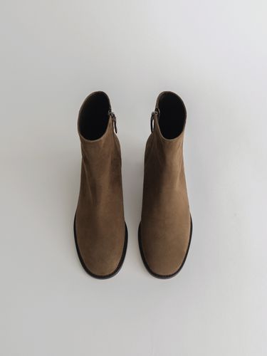 Suede Ankle Boots_Brown - MOIA - Modalova