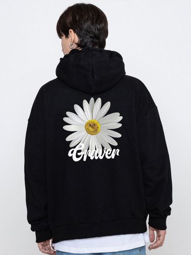 UNISEX] Back Daisy Flower Smile Hoodie _ 4 Colors - GRAVER - Modalova