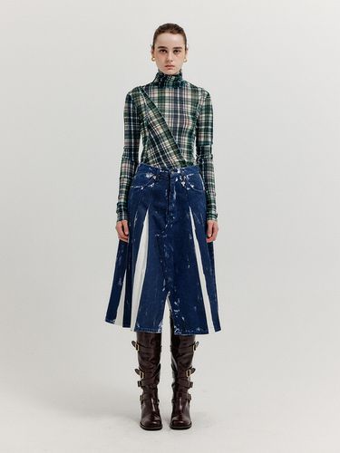 XICO Pleated Denim Skirt - EENK - Modalova