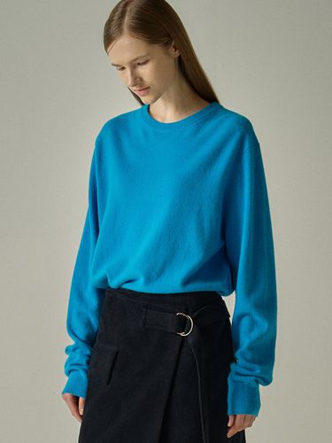 Cashmere Round Knit - Ocean Blue - FACADE PATTERN - Modalova