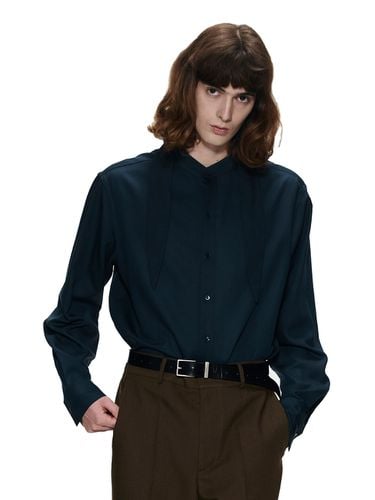 Short Tie Shirt _ Blue Green - Theballon MEN - Modalova