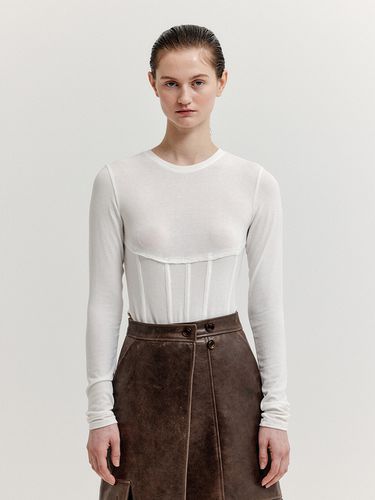 XIONY Long Sleeve Bustier T-shirt - EENK - Modalova