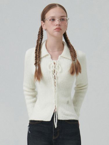 Lace-Up Collar Knit - CITYBREEZE - Modalova