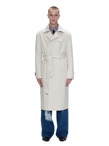 Balmacaan Long Trench Coat _ Beige - Theballon MEN - Modalova