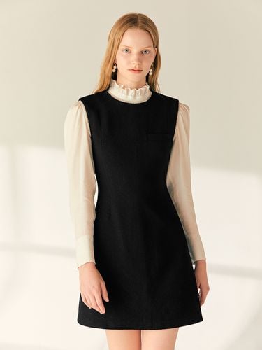 Lorissa Round Neck Semi A-line Mini Dress_Black - BAU by Bride And You - Modalova