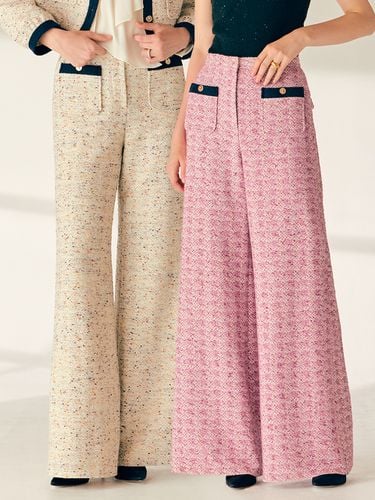 Lucia Wide Tweed Trousers - BAU by Bride And You - Modalova