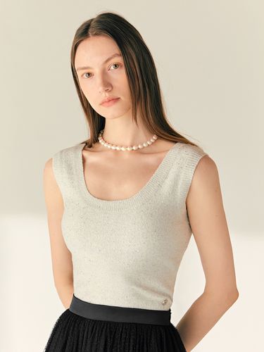 Megan U-neck Sleeveless Spangle Sweater Top - BAU by Bride And You - Modalova