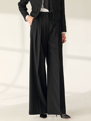 Nellie Tuck Wide Trousers_Black - BAU by Bride And You - Modalova