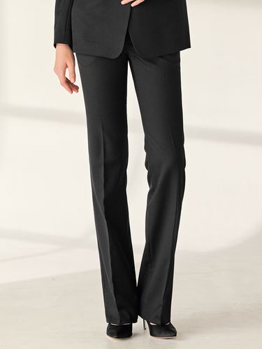 Ronda Straight Fit Wool Trousers_Black - BAU by Bride And You - Modalova