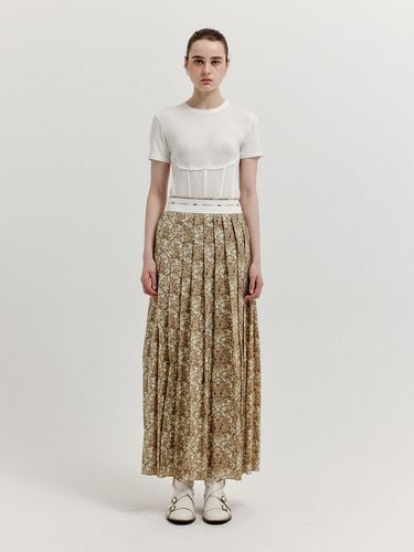 XOVEL Pleated Maxi Skirt - EENK - Modalova