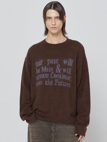 Glory Text Knit Sweater (Brown) - Millo Archive - Modalova