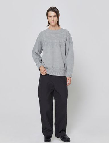 Nordic Raglan Knit Sweater (Gray) - Millo Archive - Modalova