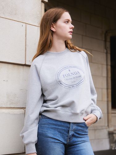 Avenue Raglan Sweatshirt_Gray - FOLNUA - Modalova