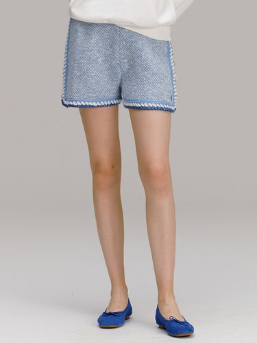 Spandau Knit Shorts_Blue - AND YOU - Modalova