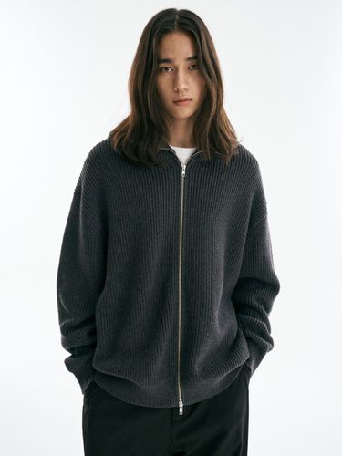 Mild Cotton Zip-Up Knit Sweater _ 3 Colors - THE KNIT COMPANY - Modalova