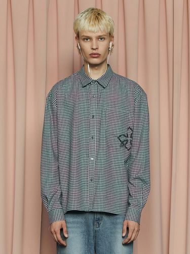 Symbol Plaid Shirt - Green_Pink - UNALLOYED - Modalova