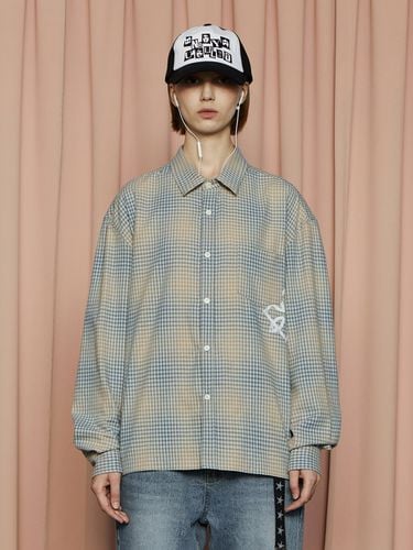 Symbol Plaid Shirt - Blue_Beige - UNALLOYED - Modalova