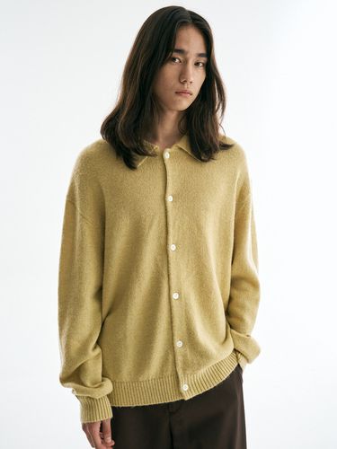 Soft Alpaca Collar Cardigan (3 Color) - THE KNIT COMPANY - Modalova