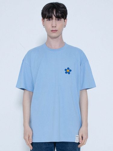 Blue Smile Flower T-shirt_Sky blue - GRAVER - Modalova