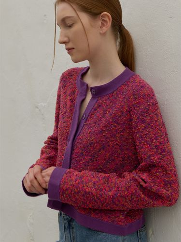 Multi-color Slub Tweed Knit Jacket - Atelier Nain - Modalova