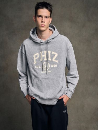 Black Logo Hoodie - Gray - PHIZ - Modalova