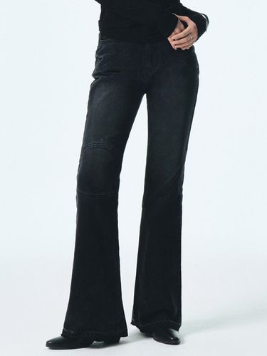 Cutting Boots-cut Denim Pants_Black - CITYBREEZE - Modalova