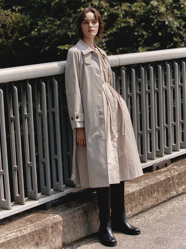 COTTON_Belted Single Trench Coat - FRONTROW - Modalova