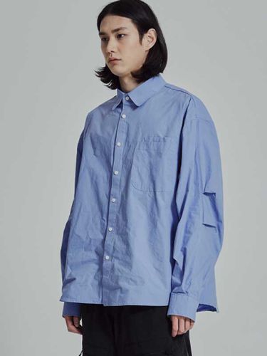 Double Pocket Cotton Shirt [Deep Skyblue] - HAVEOFFDUTY - Modalova