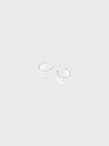 XAVER Chain Detailed Earring_Silver - EENK - Modalova