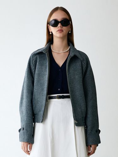 Most Wool Jacket_Navy Gingham - OVEOF - Modalova