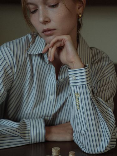 Better Embroidery Stripe Cotton Shirt - KNOWN BETTER - Modalova