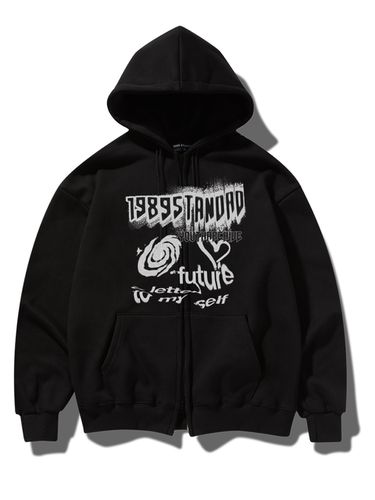 Black Hole Zip Up Hoodie - 3colors - 1989STANDARD - Modalova