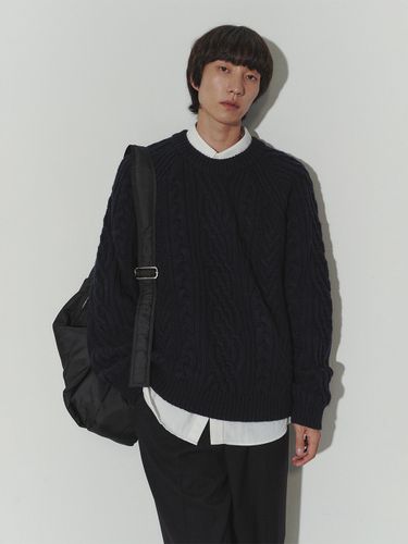 Classic Fisherman Sweater _ Navy - Dunst for MEN - Modalova