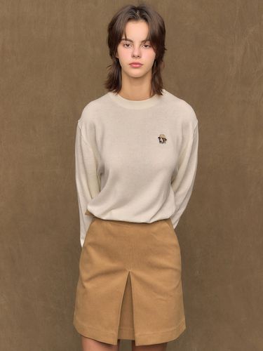 Wool Cashmere Blend Crewneck Sweater - PHIZ - Modalova