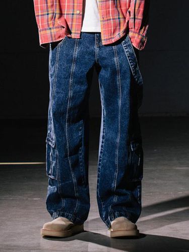 Incision Denim Pants _ Indigo - BIG UNION - Modalova