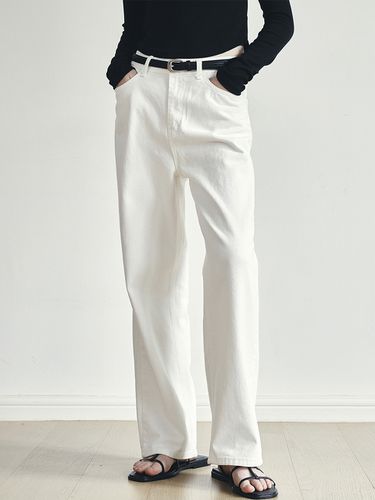 Standard Cotton Wide Denim Pants - LOEIL - Modalova