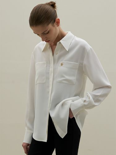 Sheer Dressy Shirt Blouse_2 Colors - Atelier Nain - Modalova